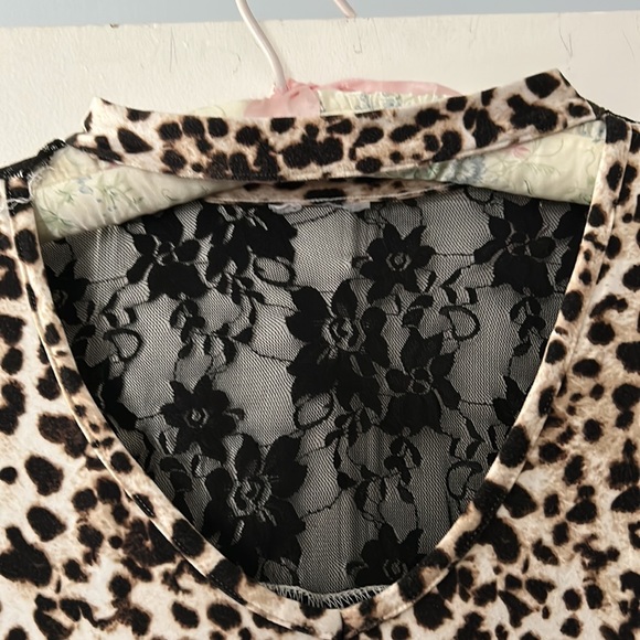 Night Shirt, Brown animal print. Size 1X. - Picture 2 of 5